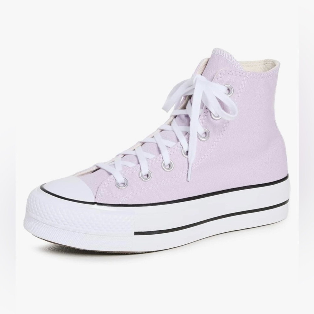 Converse Chuck Taylor All Star Lift Pale Amethyst High Top Platform Shoes